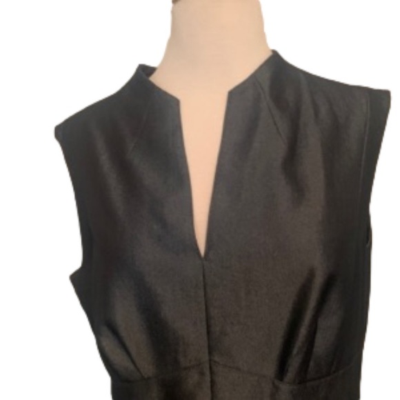 Slate Gray Sleevless Sheath Dress - Picture 3 of 5